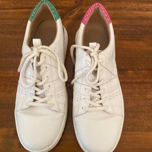 Vionic Shoes White, Pink, and Green